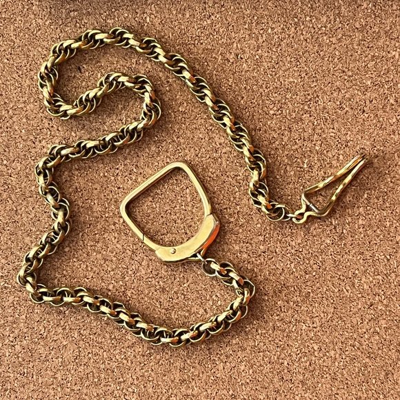 SWANK Other - Swank Gold Pocket Watch Chain Vintage Rope Link Necklace VTG